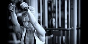 Girl Gym Rope Tricep